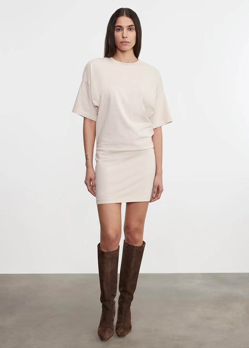 Enza Costa - Supima Curve Mini Dress - Parchment