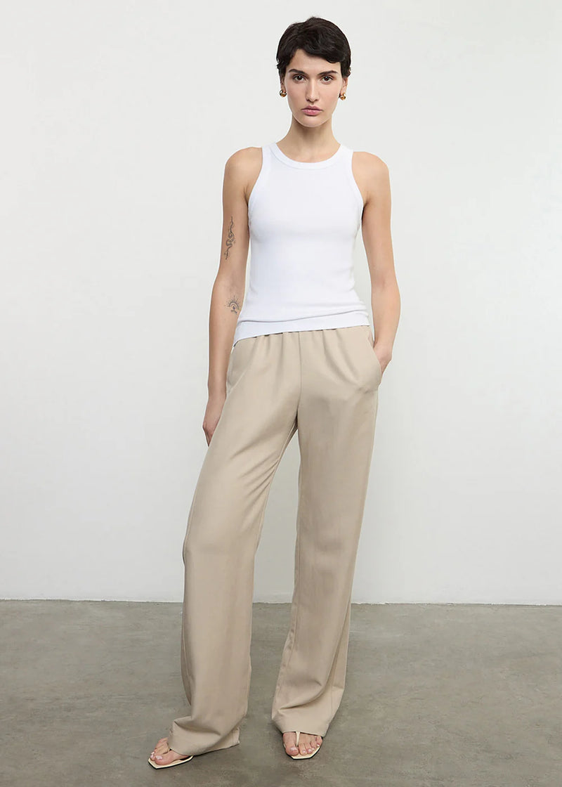 Enza Costa - Twill Everywhere Pant - Stone
