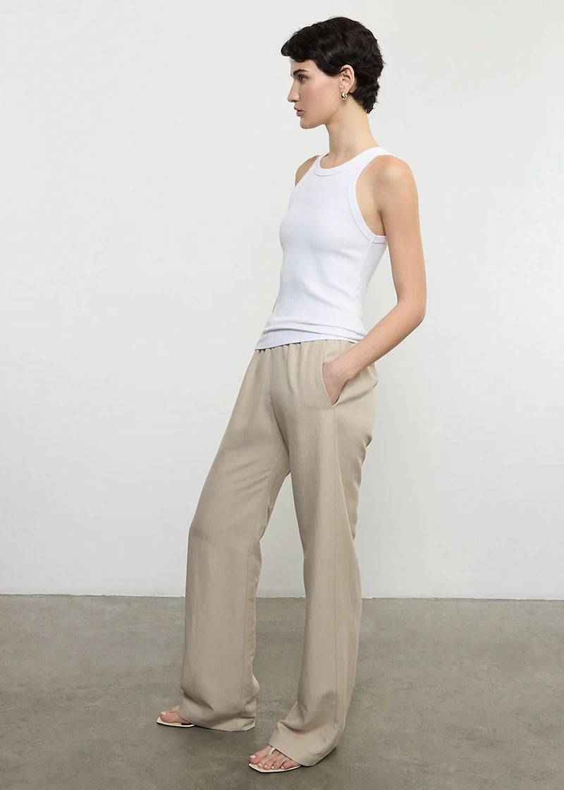Enza Costa - Twill Everywhere Pant - Stone