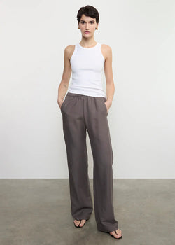Enza Costa - Twill Everywhere Pant - Iron