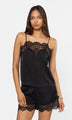 Generation Love - Alisa Lace Combo Hammered Satin Cami - Black