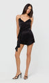 Generation Love - Cheryl Liquid Satin Romper - Black