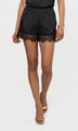Generation Love - Lana Lace Combo Hammered Satin Shorts - Black
