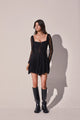 Charo Ruiz - Swirl Short Dress - Black
