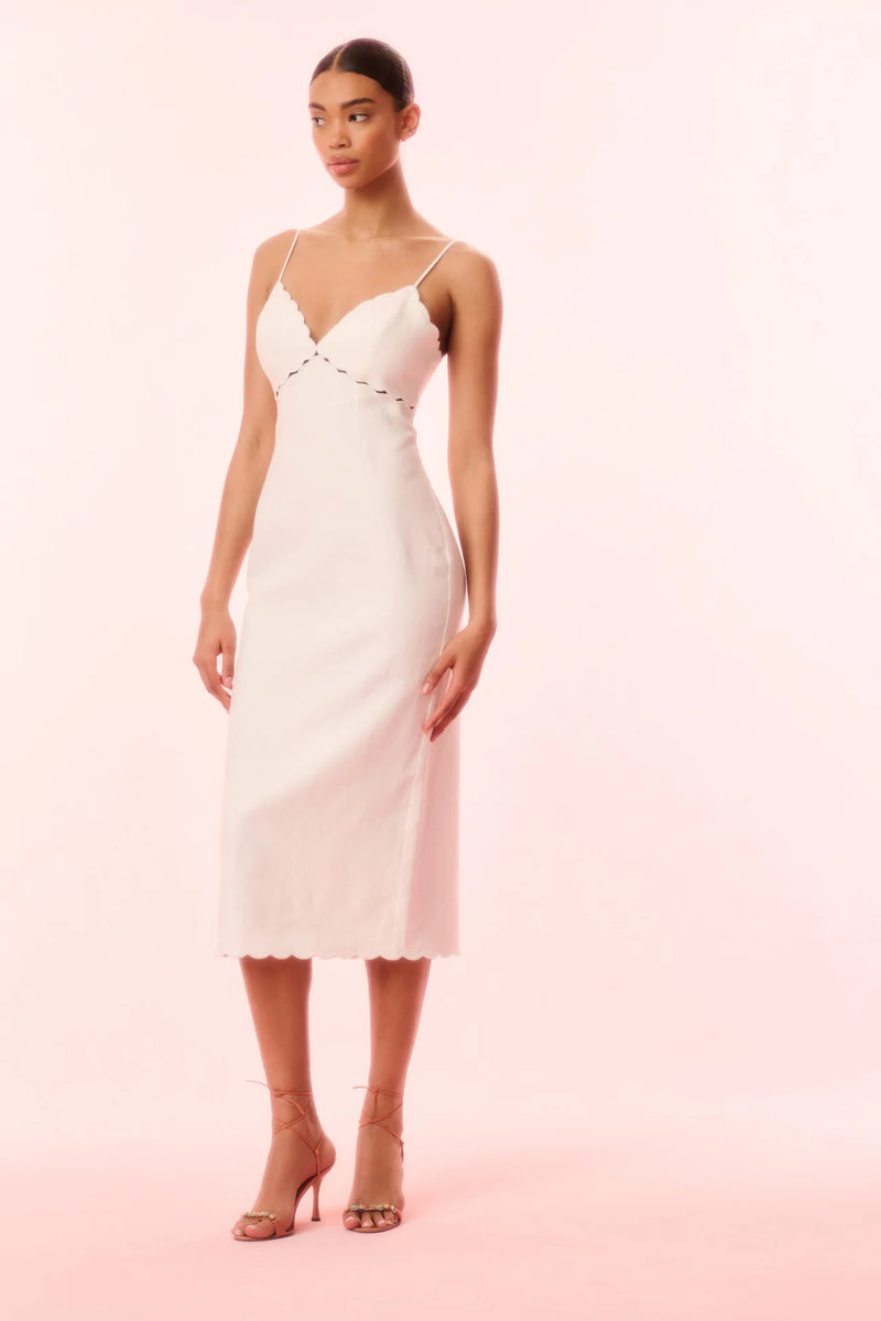 loveshackfancy midi dress LoveShackFancy Suvi Midi Dress - Arctic Van