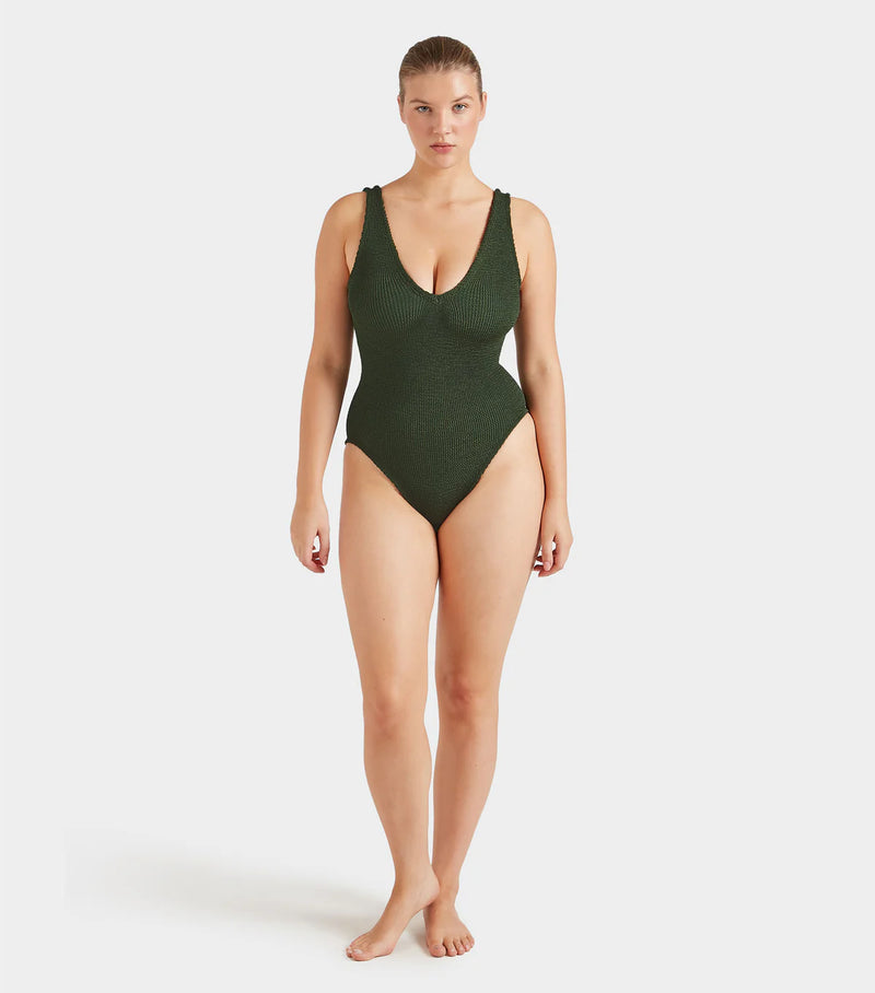 Hunza G - Sadie Swim - Metallic Khaki