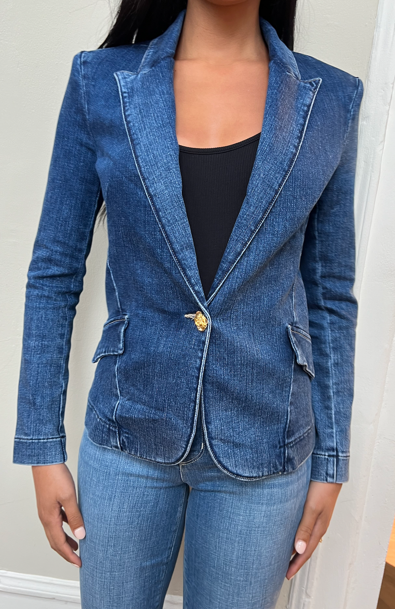 L'agence - Baldwin Denim Blazer - Belvedere