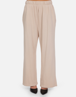 Michael Lauren - Mabel Wide Leg Pant - Soft Beige