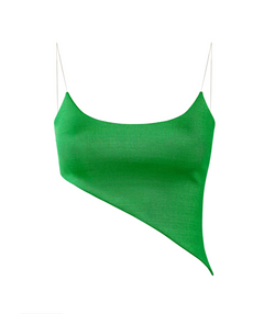 Lama Jouni - Slanted Tube Tank - Green