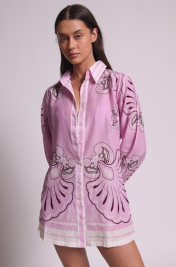 Shani Shemer - Vanessa Long Shirt - Lavender