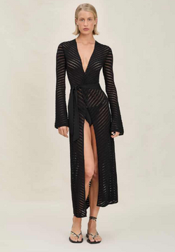 Devon Windsor - Elliott Robe - Black