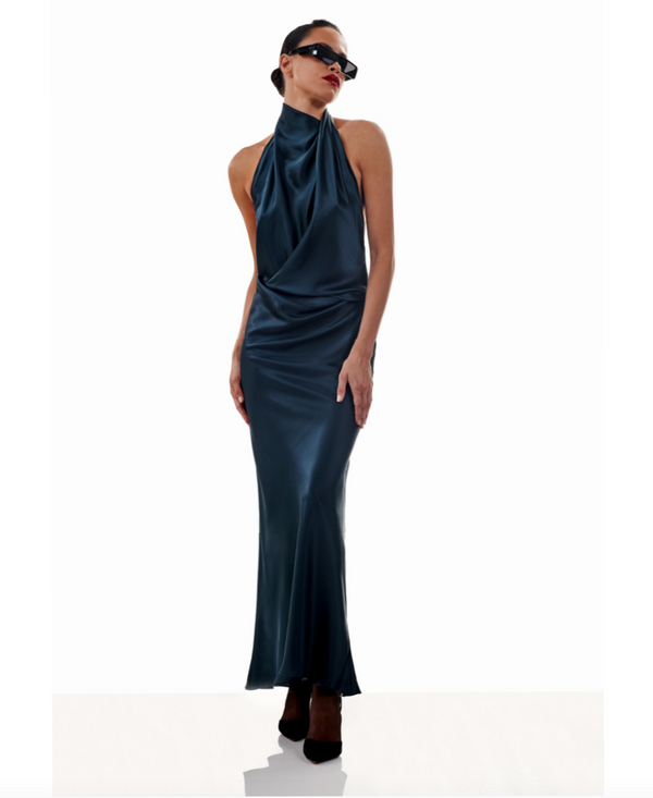 The Sei - Halter Drape Bias Gown - Night