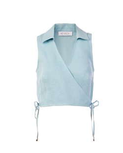 Hevron - Lavelle Top - Ice Blue
