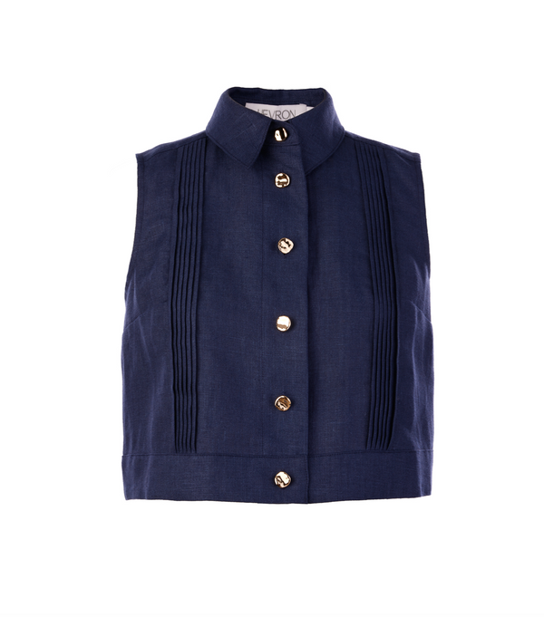 Hevron - Vera Top - Indigo