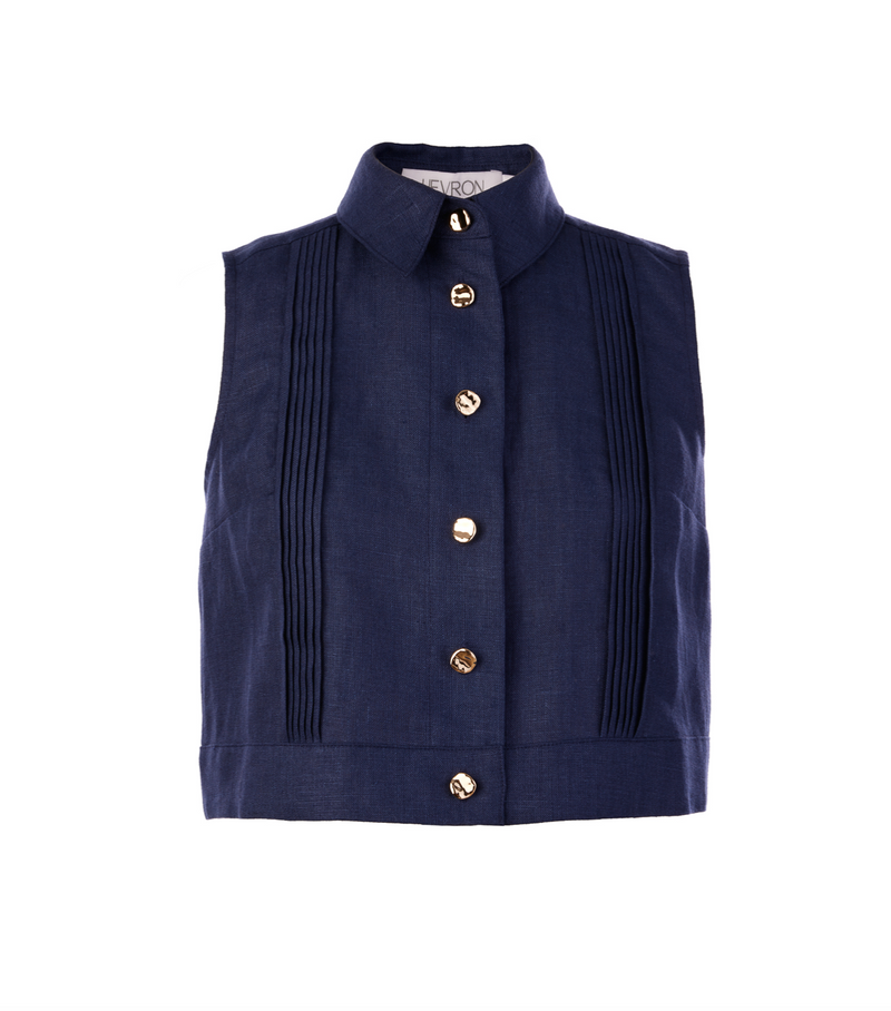 Hevron - Vera Top - Indigo