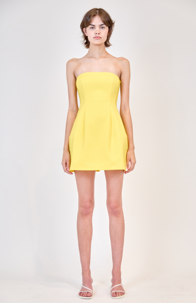 Simkhai - Arta Strapless Mini Dress - Sunny
