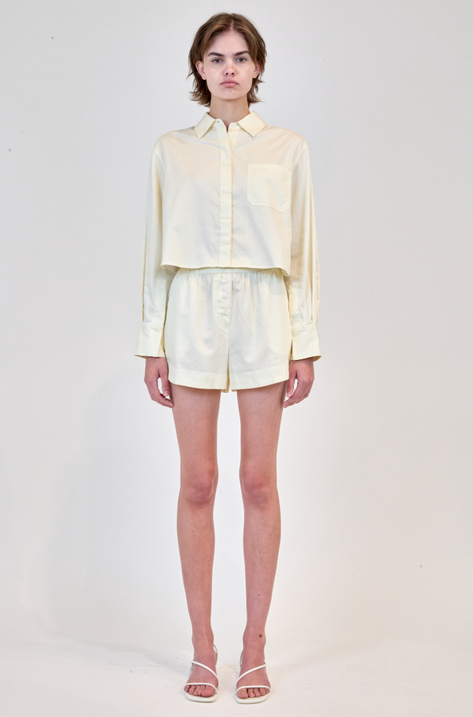 Simkhai - Renata Cotton Shirt - Buttercream