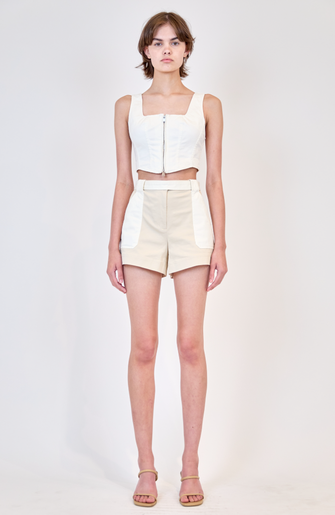 Simkhai - Lourie Cotton Short - Ivory Multi