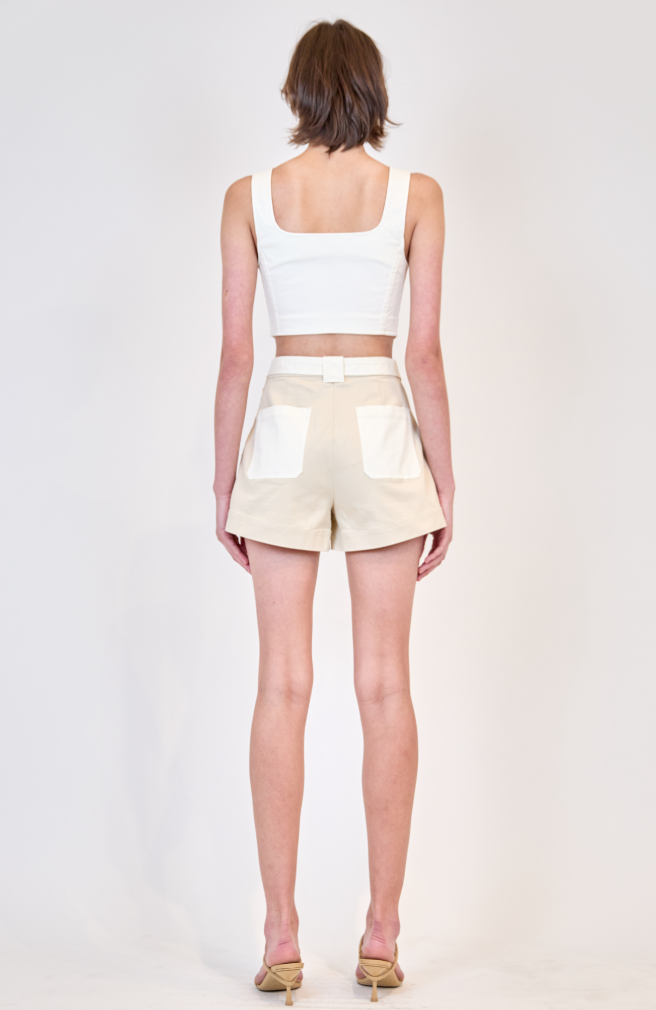 Simkhai - Lourie Cotton Short - Ivory Multi