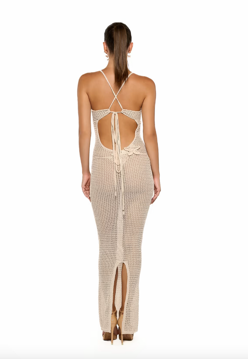 Bananhot - Hilsa Maxi Dress - Knitted Sand