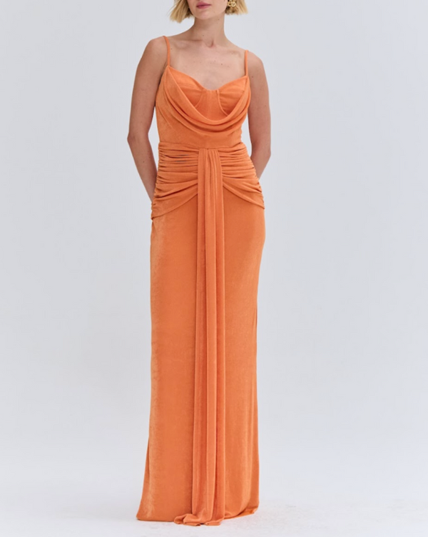 Patbo - Radiant Jersey Gown - Orange
