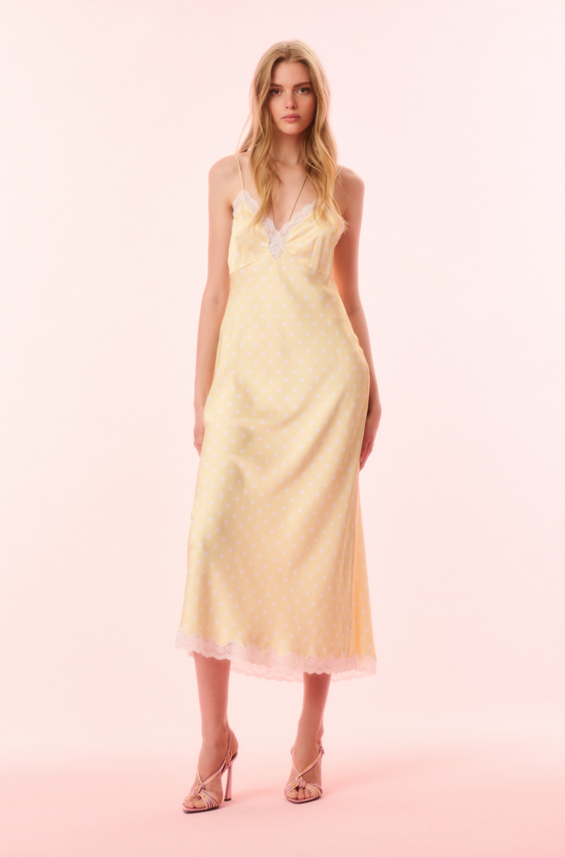Loveshackfancy - Manuela Slip Maxi Dress - Marigold
