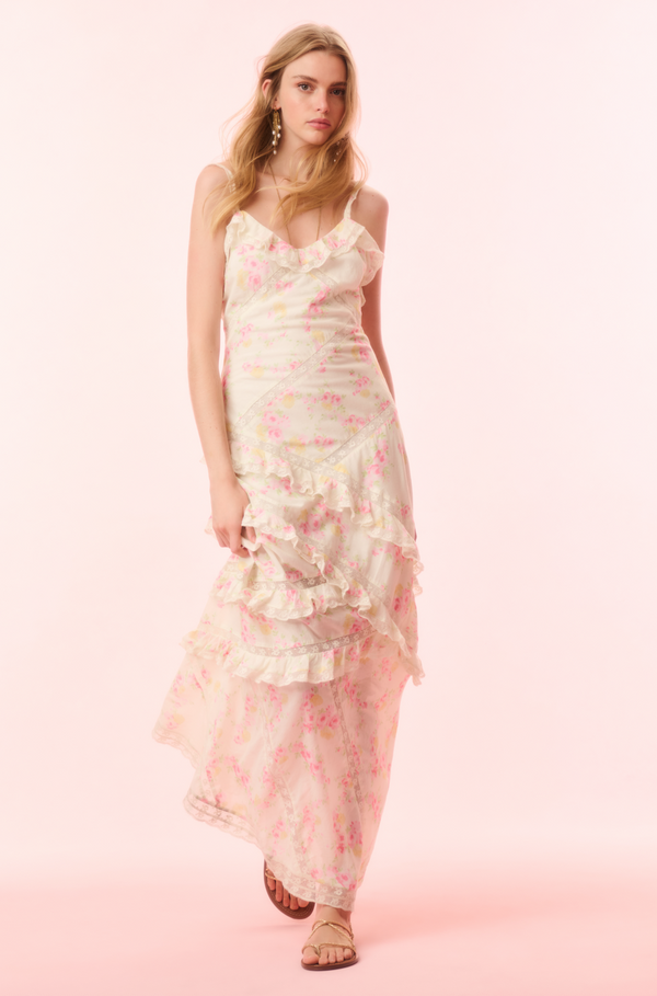 Loveshackfancy - Nocelle Dress - White Peach