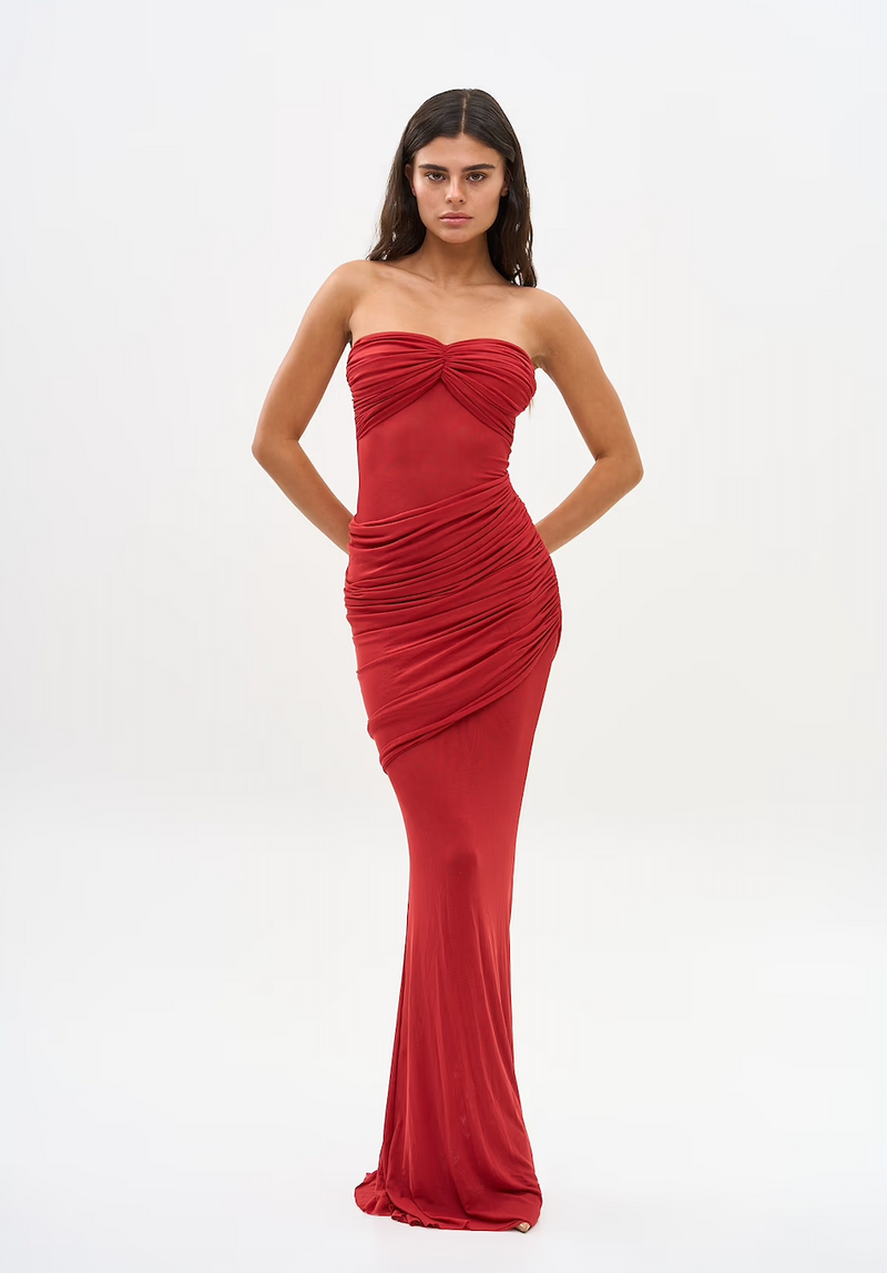 Bananhot - Erica Dress - Crimson
