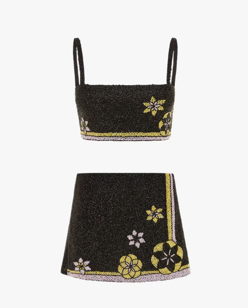 Oceanus - Mei Flattering Luxe Co-ord - Black