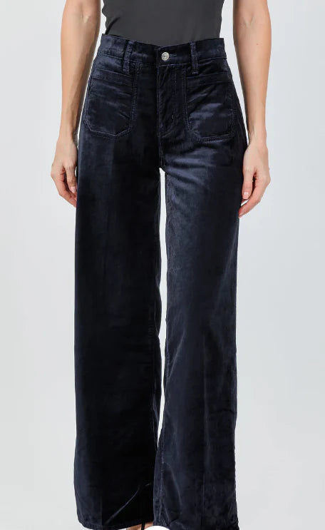 Frame - Le Slim Palazzo Modernist Pocket - Navy Velvet