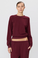 Eterne - Shrunken Raglan Sweatshirt - Oxblood