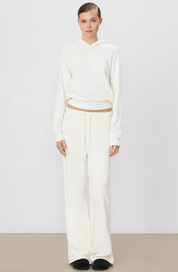 Eterne - Drawstring Wide Leg Sweatpant - Bone