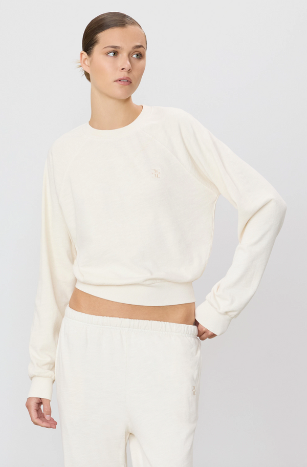 Eterne - Shrunken Raglan Sweatshirt - Bone