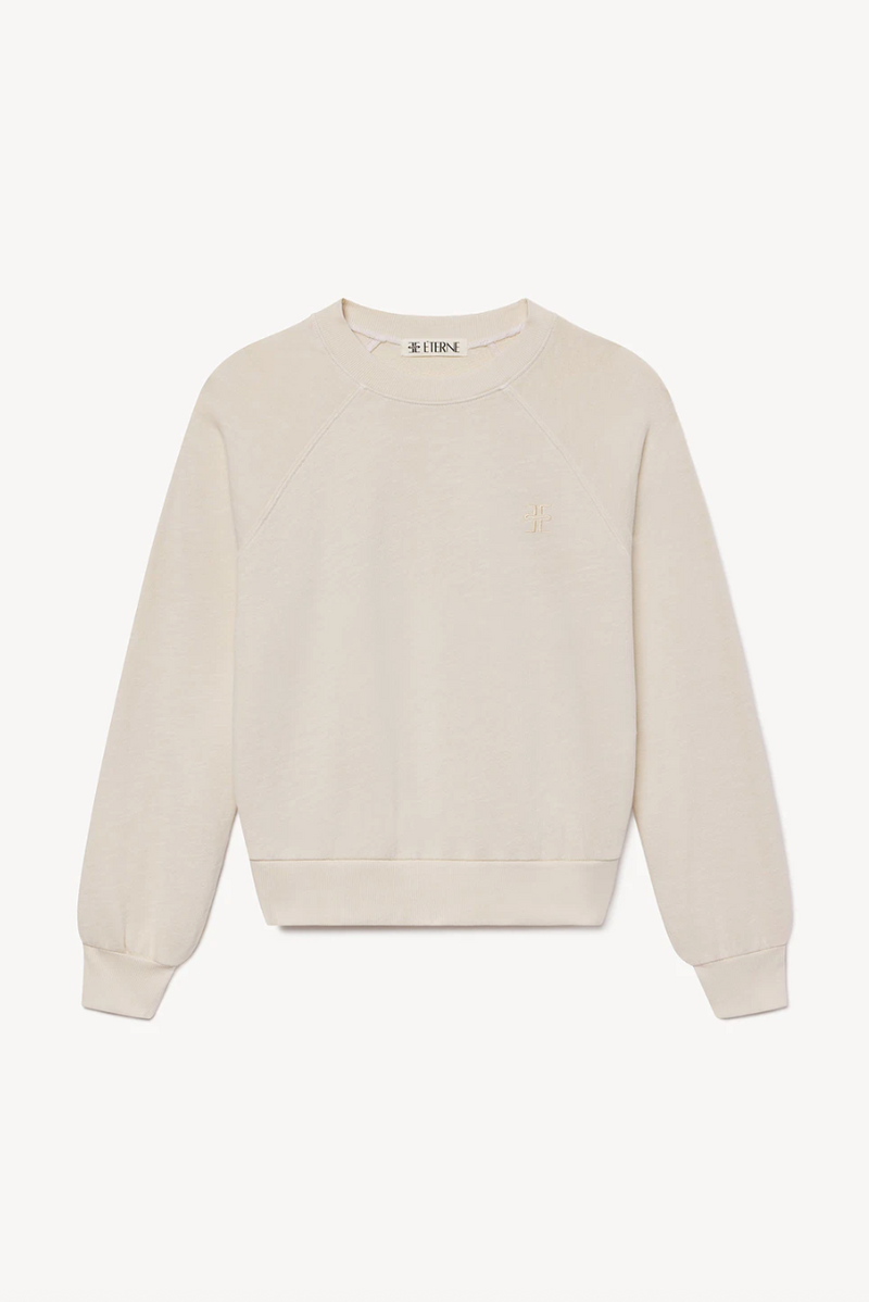 Eterne - Shrunken Raglan Sweatshirt - Bone