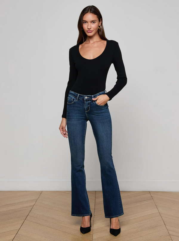 L'agence - Cara Low-Rise Bootcut Jean - Roxbury