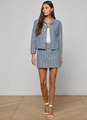 L’agence - Jolene Mini Skirt - Vista Blue Stripe