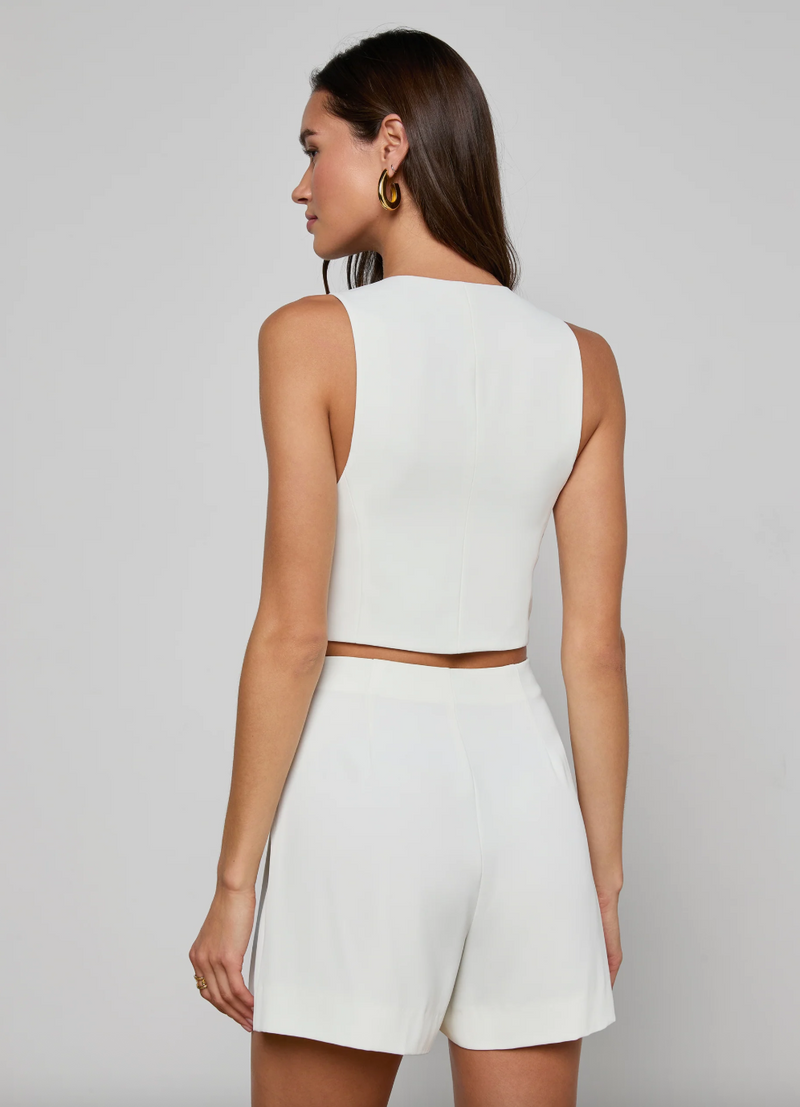 L’agence - Naamah Pleated Short - Ivory