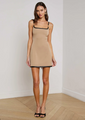 L’agence - Jettie Mini Dress - Dark Cappuccino