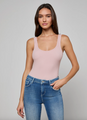 L’agence - Nica Scoopneck Bodysuit - Pale Rose