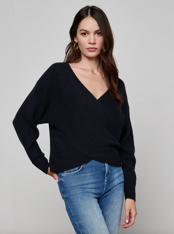 L’agence - Antonella Crossover Sweater - Midnight
