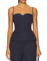 Simkhai - Jennings Bustier Top - Midnight Stripe