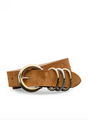 L'agence - Tobar Suede Belt - Cognac