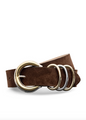 L'agence - Tobar Suede Belt - Chocolate