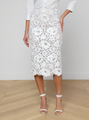 L’agence - Makena Sequin Pencil Skirt - White