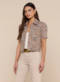 L'agence - Chita Tweed Jacket - Rainbow Tweed
