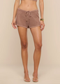 L’agence - Solan Pointelle Knit Short - Hazelnut