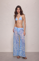 Shani Shemer - Calia Pants - Aqua Flower Print