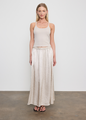 Enza Costa - Textured Satin Celeste Skirt - Champagne