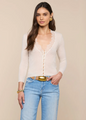 L'agence - Eluna Cardigan Top - Ivory