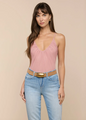 L'agence - Gelina Ruched Bodysuit - Lilas